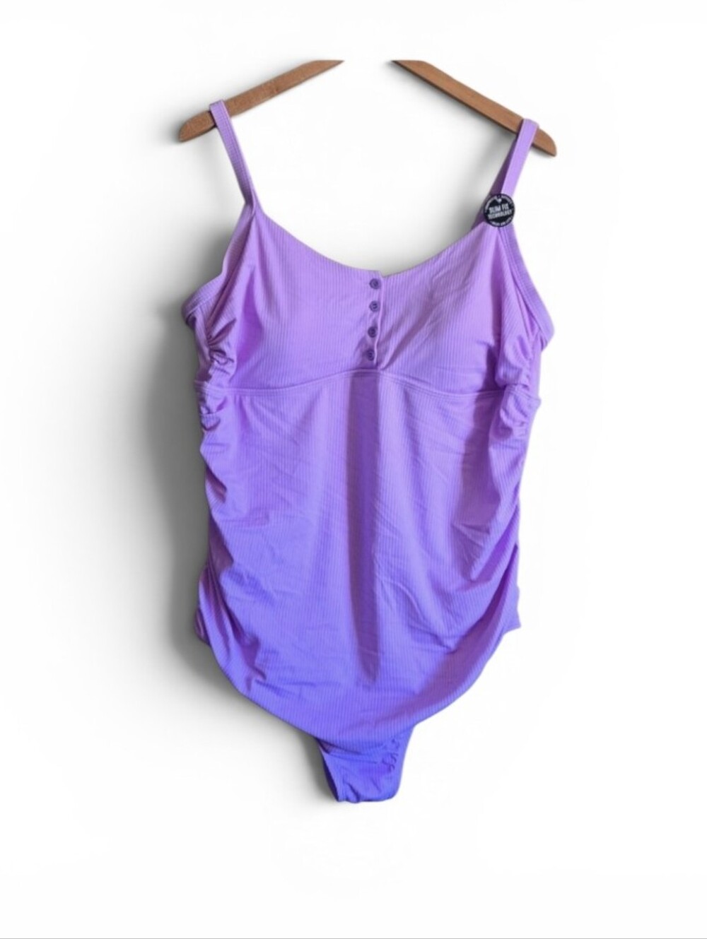 Torrid Wire Free Ribbed Buttoned Up One Piece - Picture 1 of 4